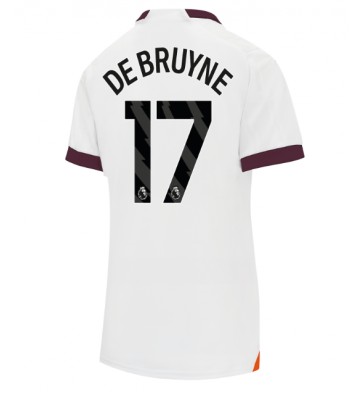 Manchester City Kevin De Bruyne #17 Udebanetrøje Dame 2023-24 Kort ærmer